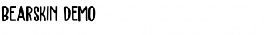 Download Bearskin DEMO Font Download Bearskin DEMO Font