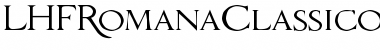 Download LHFRomanaClassico Font Download LHFRomanaClassico Font