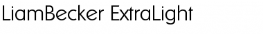 Download LiamBecker-ExtraLight Font Download LiamBecker-ExtraLight Font