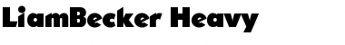 Download LiamBecker-Heavy Font Download LiamBecker-Heavy Font