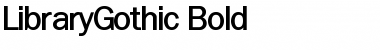 Download LibraryGothic Font Download LibraryGothic Font