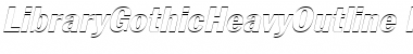 Download LibraryGothicHeavyOutline Font Download LibraryGothicHeavyOutline Font