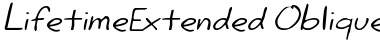 Download LifetimeExtended Font Download LifetimeExtended Font