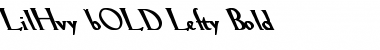 Download LilHvy bOLD Lefty Font Download LilHvy bOLD Lefty Font