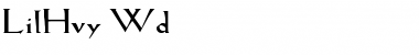 Download LilHvy Wd Font Download LilHvy Wd Font