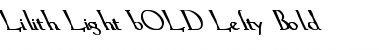 Download Lilith-Light bOLD Lefty Font Download Lilith-Light bOLD Lefty Font