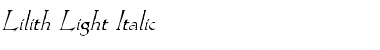 Download Lilith-Light iTLC Font Download Lilith-Light iTLC Font