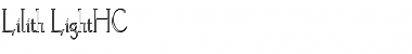 Download Lilith-LightHC Font Download Lilith-LightHC Font