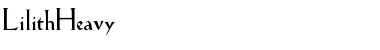 Download LilithHeavy Font Download LilithHeavy Font