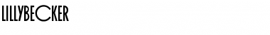 Download LillyBecker Font Download LillyBecker Font
