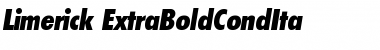 Download Limerick-ExtraBoldCondIta Font Download Limerick-ExtraBoldCondIta Font