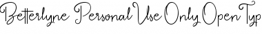 Download betterlyne Font Download betterlyne Font