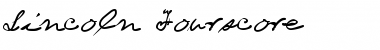 Download Lincoln Fourscore Font Download Lincoln Fourscore Font