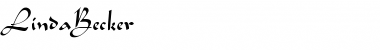 Download LindaBecker Font Download LindaBecker Font
