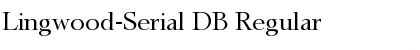 Download Lingwood-Serial DB Font Download Lingwood-Serial DB Font