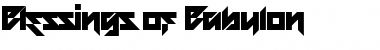 Download Blessings of Babylon Font Download Blessings of Babylon Font