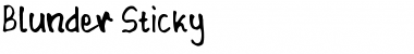 Download Blunder Sticky Font Download Blunder Sticky Font