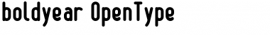 Download boldyear Font Download boldyear Font