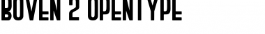 Download BOVEN 2 Font Download BOVEN 2 Font