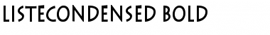 Download ListeCondensed Font Download ListeCondensed Font