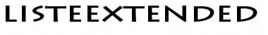 Download ListeExtended Font Download ListeExtended Font