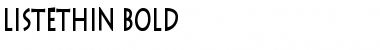 Download ListeThin Font Download ListeThin Font