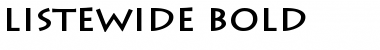 Download ListeWide Font Download ListeWide Font