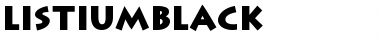 Download ListiumBlack Font Download ListiumBlack Font