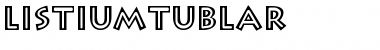 Download ListiumTublar Font Download ListiumTublar Font