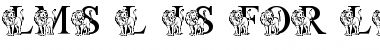 Download LMS L Is For Lion Font Download LMS L Is For Lion Font