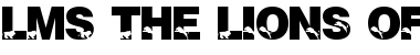 Download LMS The Lions of Tsavo Font Download LMS The Lions of Tsavo Font
