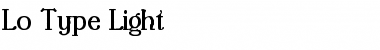 Download Lo-Type-Light Font Download Lo-Type-Light Font