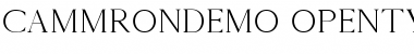 Download Cammron Demo Font Download Cammron Demo Font