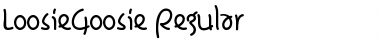 Download LoosieGoosie Font Download LoosieGoosie Font