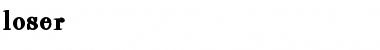Download Loser Font Download Loser Font