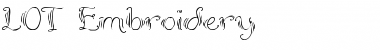 Download LOT Embroidery Font Download LOT Embroidery Font