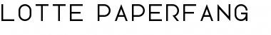 Download Lotte Paperfang Font Download Lotte Paperfang Font