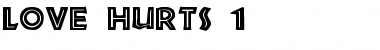 Download Love Hurts 1 Font Download Love Hurts 1 Font