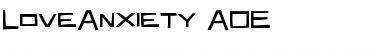 Download LoveAnxiety AOE Font Download LoveAnxiety AOE Font