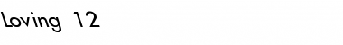 Download Loving 12 Font Download Loving 12 Font