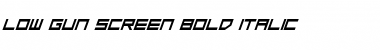 Download Low Gun Screen Bold Italic Font Download Low Gun Screen Bold Italic Font