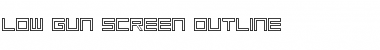 Download Low Gun Screen Outline Font Download Low Gun Screen Outline Font