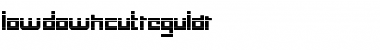Download low-down-cut Font Download low-down-cut Font