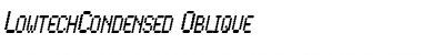 Download LowtechCondensed Font Download LowtechCondensed Font