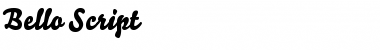 Download Bello-Script Font Download Bello-Script Font