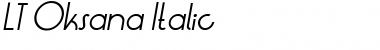Download LT Oksana Font Download LT Oksana Font
