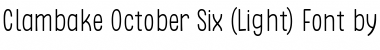 Download Clambake October Six Light Font Download Clambake October Six Light Font