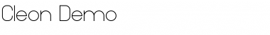 Download Cleon Demo Font Download Cleon Demo Font