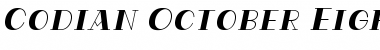 Download Codian October Eight Font Download Codian October Eight Font