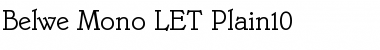Download Belwe Mono LET Font Download Belwe Mono LET Font
